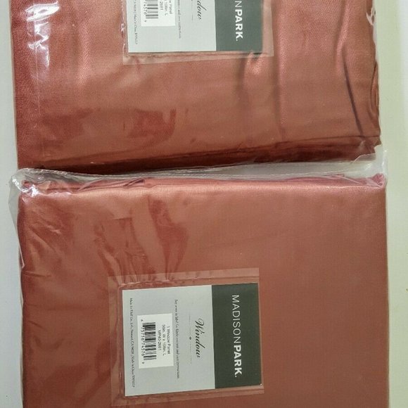 2 Madison Park Twist Tab Lined Window Curtain - Picture 2 of 2